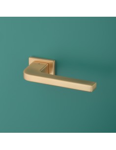 Klamka APRILE ISMENA ROZETA RT SLIM 7MM KG - złoty matowy - B2B ISMENA RT 7S KG 2
