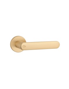 Klamka APRILE STRELITZIA ROZETA R LOCK GOLD SATIN RIGHT - złoty matowy - STRELITZIA R GOLD SATIN R 2