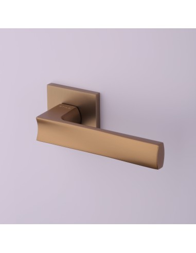 KLAMKA STILE LIMA ROZETA Q SLIM 7MM LIGHT BROWN - JASNY BRĄZOWY