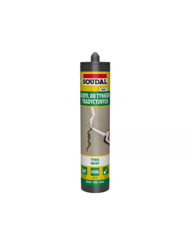 Akryl do tynków tradycyjnych Biały 280ml - Product shot