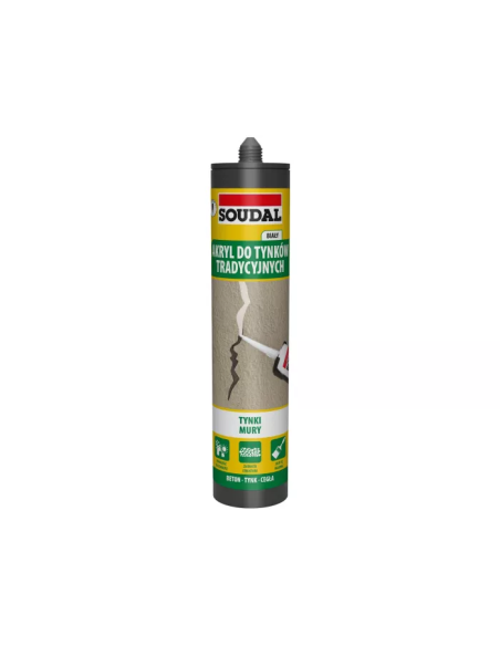 Akryl do tynków tradycyjnych Biały 280ml - Product shot