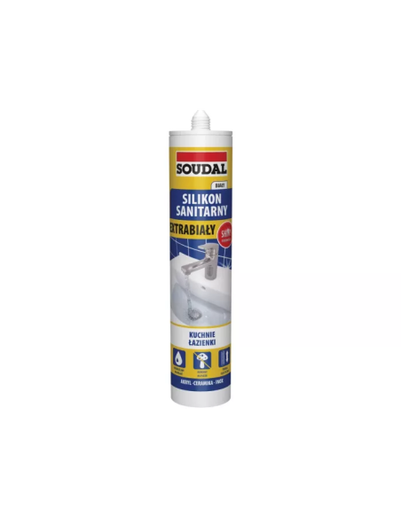 Silikon sanitarny Extra biały 280ml - Product shot