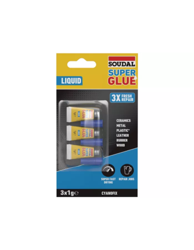 Super Glue Liquid 3x1g - Product shot