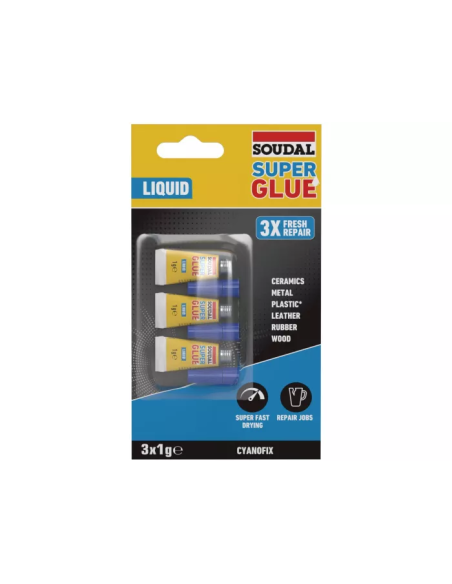 Super Glue Liquid 3x1g - Product shot