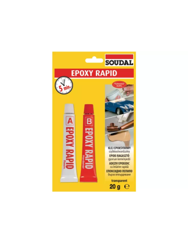 Transparentny klej epoksydowy EPOXY RAPID 20g - Product shot