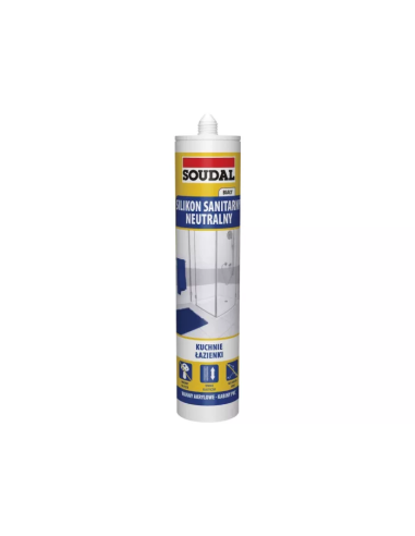 Silikon sanitarny neutralny Biały 280ml - Product shot