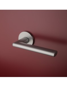 KLAMKA APRILE KALMIA ROZETA R SLIM 7MM MSC - CHROM SATYNOWY 2