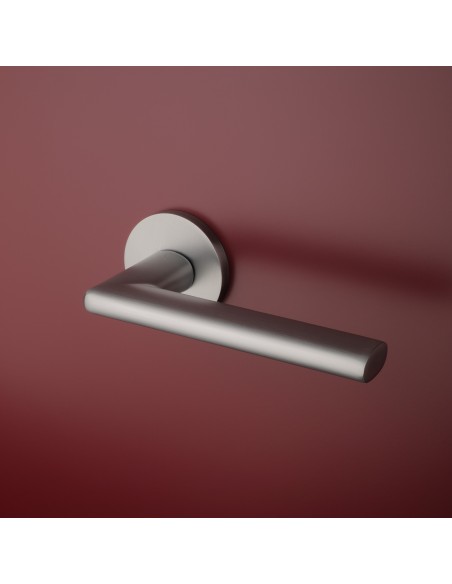 KLAMKA APRILE KALMIA ROZETA R SLIM 7MM MSC - CHROM SATYNOWY