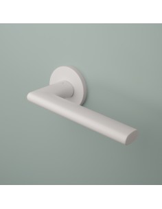KLAMKA APRILE KALMIA ROZETA R SLIM 7MM WHITE - BIAŁY MATOWY 2