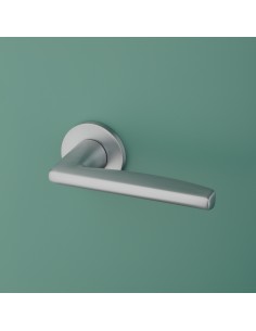 KLAMKA APRILE LUNA ROZETA R SLIM 7MM MSC - CHROM SATYNOWY 2