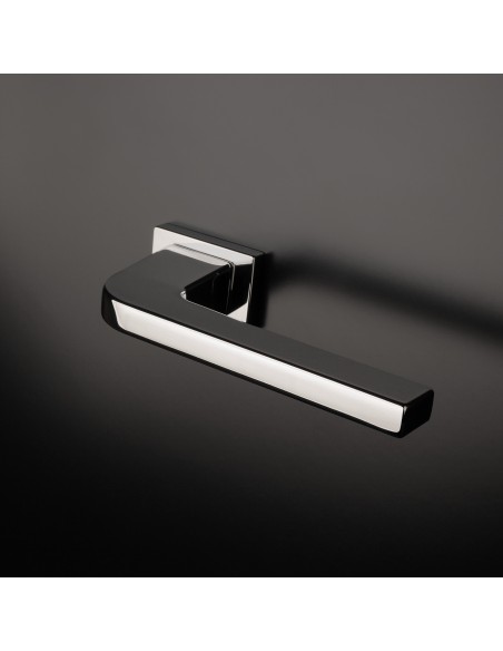 KLAMKA APRILE ISMENA ROZETA RT SLIM 7MM LC - CHROM POLEROWANY
