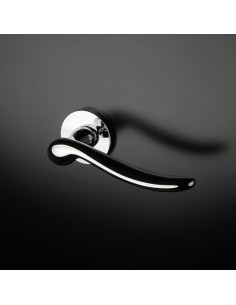 KLAMKA APRILE NERINA ROZETA R SLIM 7MM LC - CHROM POLEROWANY 2