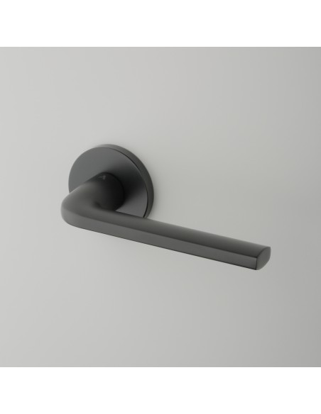 KLAMKA APRILE OLEANDRO ROZETA R SLIM 7MM BLACK - CZARNY MATOWY