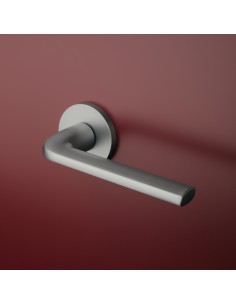 KLAMKA APRILE OLEANDRO ROZETA R SLIM 7MM MSC - CHROM SATYNOWY 2