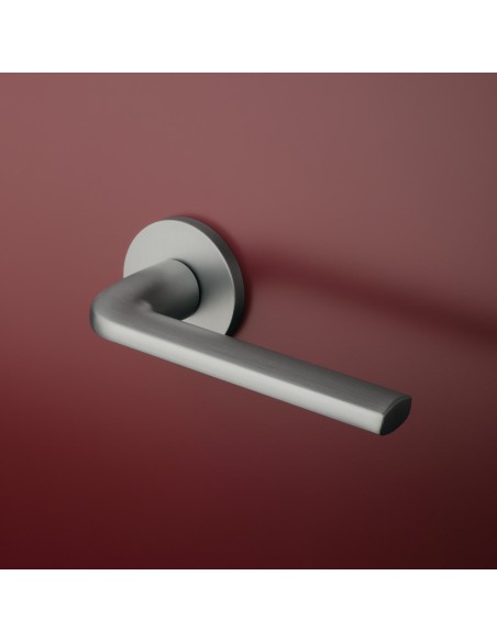 KLAMKA APRILE OLEANDRO ROZETA R SLIM 7MM MSC - CHROM SATYNOWY