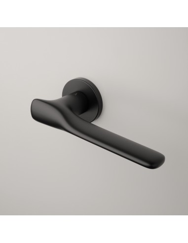KLAMKA APRILE ORCHIDE ROZETA R SLIM 7MM BK - CZARNY MATOWY