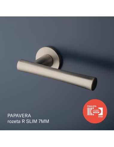 KLAMKA APRILE PAPAVERA ROZETA R SLIM 7MM SNM - NIKIEL