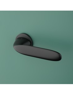 KLAMKA APRILE PEONIA ROZETA R SLIM 7MM BK - CZARNY MATOWY 2