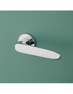 KLAMKA APRILE ROSA ROZETA R SLIM 7MM LC - CHROM POLEROWANY 2