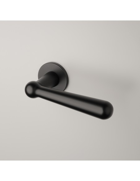 KLAMKA APRILE ROSEMARY ROZETA R SUPER SLIM 5MM BK - CZARNY MATOWY