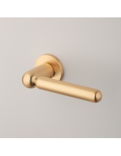 KLAMKA APRILE RUBIA ROZETA R SLIM 7MM KG - ZŁOTY MATOWY 2