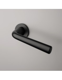 KLAMKA APRILE TULIPA ROZETA R SLIM 7MM BK - CZARNY MATOWY 2