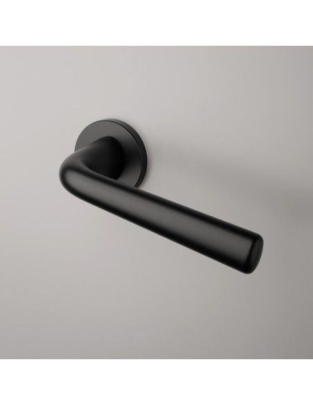 KLAMKA APRILE TULIPA ROZETA R SLIM 7MM BK - CZARNY MATOWY