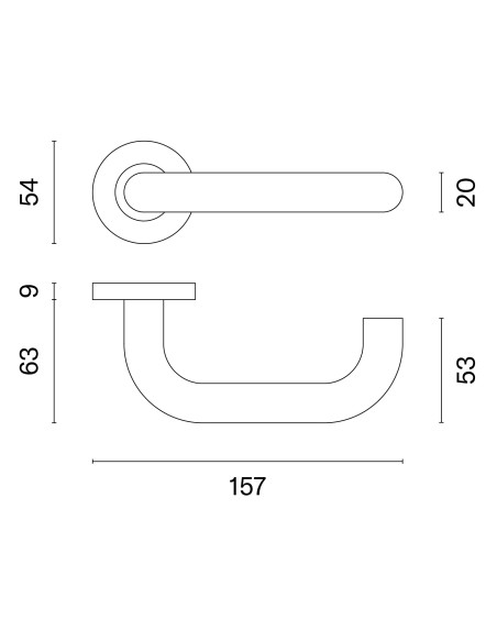 KLAMKA STERK OVAL 1704 F5 - CZARNY MATOWY