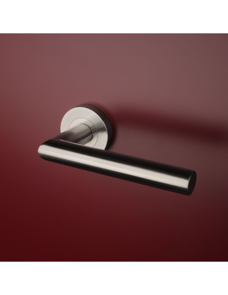 KLAMKA STERK OVAL 1740 ROZETA PRO 8MM 16 - STAL NIERDZEWNA