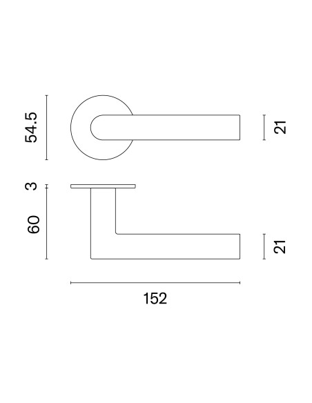 KLAMKA STERK OVAL 1750 ROZETA ULTRA SLIM 3MM MG - ZŁOTY MATOWY