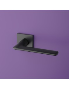 KLAMKA STILE TOBA ROZETA Q SLIM 7MM BLACK - CZARNY MATOWY 2