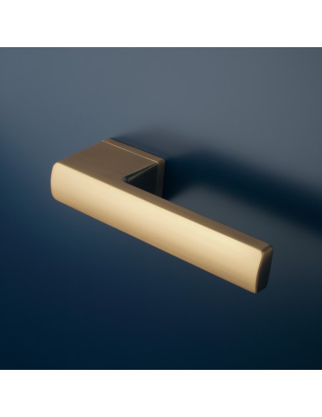 KLAMKA APRILE BRISA ROZETA RTH SLIM 7MM KG - ZŁOTY MATOWY