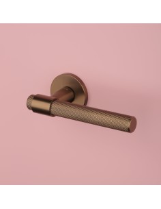 KLAMKA STILE GOYA ROZETA R SLIM 7MM LIGHT BROWN - JASNY BRĄZOWY 2