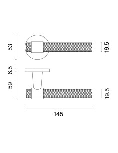 KLAMKA STILE GOYA ROZETA R SLIM 7MM MSN - NIKIEL 2