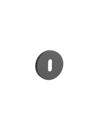 KLAMKA STILE IBRA ROZETA R SLIM 7MM BLACK - CZARNY MATOWY