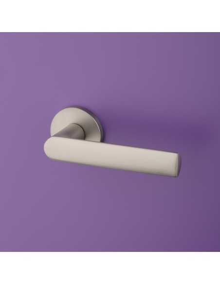 KLAMKA STILE REWA ROZETA R SLIM 7MM MSN - NIKIEL