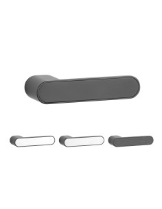 KLAMKA APRILE GUAVA ROZETA RTH LOCK BK - CZARNY MATOWY 2