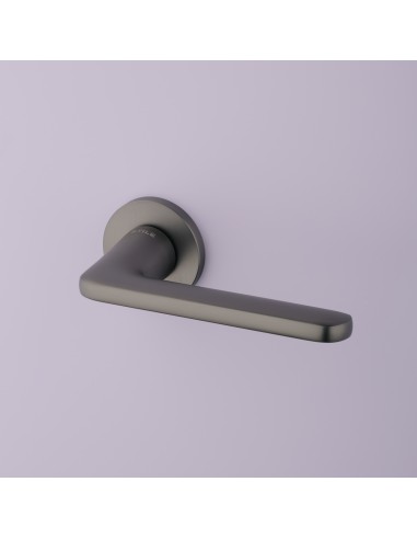 KLAMKA STILE UTA ROZETA R SLIM 7MM MSB - TYTAN