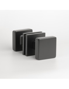 GAŁKA DWUSTRONNA APRILE MORA Q SLIM 7MM BLACK - CZARNY MATOWY