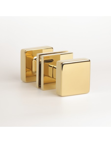 GAŁKA DWUSTRONNA APRILE MORA Q SLIM 7MM GOLD PVD - ZŁOTY POLEROWANY PVD