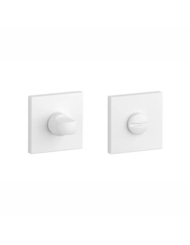 GAŁKA DWUSTRONNA APRILE MORA Q SLIM 7MM WHITE - BIAŁY MATOWY