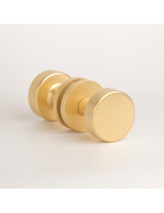 GAŁKA DWUSTRONNA APRILE RUTA R SLIM 7MM GOLD SATIN - ZŁOTY MATOWY
