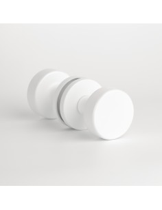 GAŁKA DWUSTRONNA APRILE RUTA R SLIM 7MM WHITE - BIAŁY MATOWY