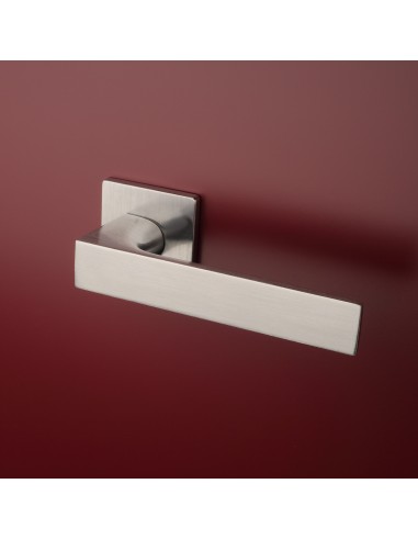 KLAMKA APRILE ALISSO ROZETA Q SUPER SLIM 5MM DSC - CHROM SZCZOTKOWANY