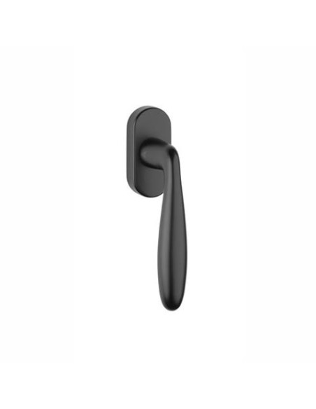 KLAMKA APRILE VERBENA ROZETA R SLIM 7MM BLACK - CZARNY MATOWY