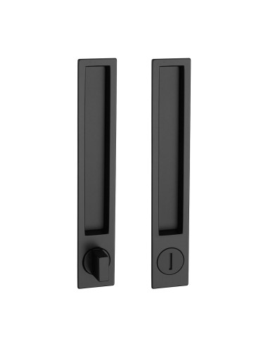 UCHWYT PROSTOKĄTNY DO DRZWI PRZESUWNYCH MN1096Z 153 - CZARNY MATOWY WC BLACK MAT