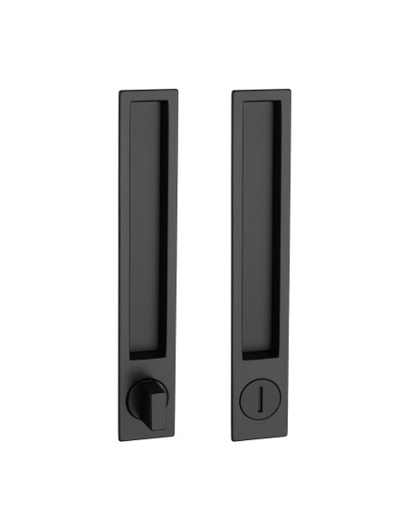 UCHWYT PROSTOKĄTNY DO DRZWI PRZESUWNYCH MN1096Z 153 - CZARNY MATOWY WC BLACK MAT