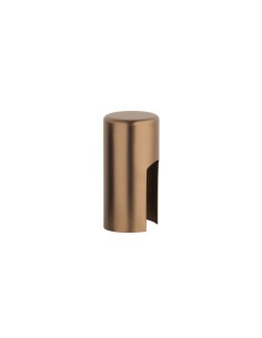 NASADKA NA ZAWIAS ALUMINIUM DŁ. 30MM FI 13,5MM LIGHT BROWN - JASNY BRĄZOWY