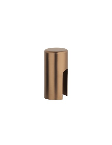 NASADKA NA ZAWIAS ALUMINIUM DŁ. 30MM FI 13,5MM LIGHT BROWN - JASNY BRĄZOWY