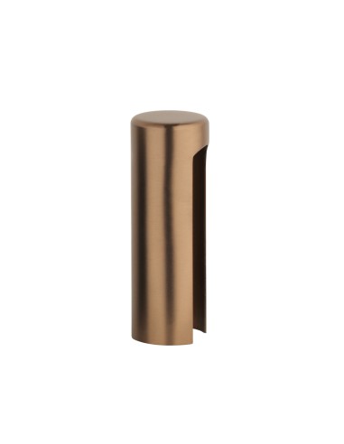 NASADKA NA ZAWIAS ALUMINIUM DŁ. 46MM FI 15MM LIGHT BROWN - JASNY BRĄZOWY